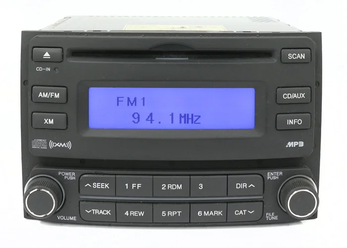 07-10 Hyundai Elantra AM FM Radio mp3 Single Disc CD 96160-2H1509Y Option 9611P2