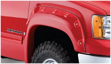 07-13 GMC Sierra 1500/2500HD Front 2pc Cut-Out Fender Flares Black Smooth Finish – Bushwacker Flares