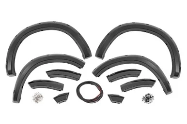 09-18 Dodge Ram 1500 White Both Bumpers Traditional Pocket Fender Flares