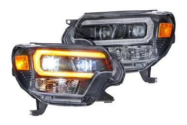 12-15 Toyota Tacoma Amber DRL ASM Pair XB Hybrid LED Headlights – Morimoto