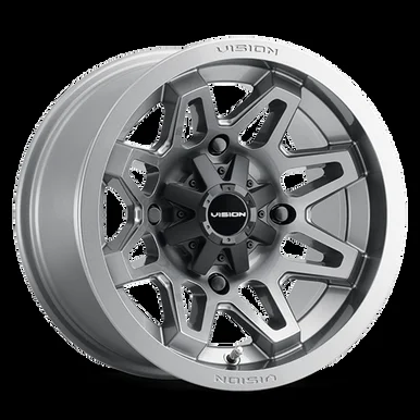 12×7 4×156 4BS Vision Wheel VW 416 Gunmetal-ATV/UTV
