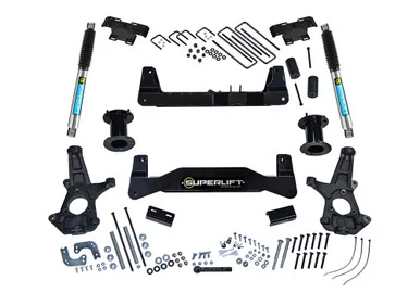 14-18/19OB Chevy/GMC 1500 2WD 6.5in Suspension Lift Kit For OE Al/SS Control Arms w/Bilstein Rear Shocks – Superlift Suspension