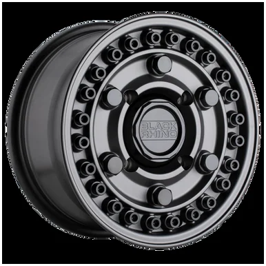 14X7 4X110 5.42BS Armory UTV Gun Black – Black Rhino