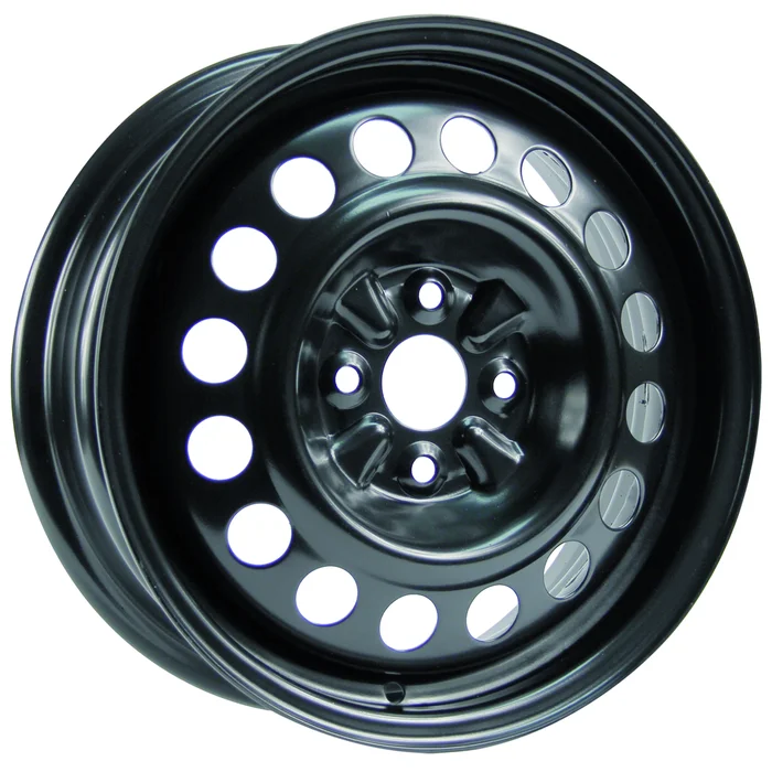 15×5.5 RTX Steel Wheels x40957 – Black , with 4×100 Bolt Pattern 45 Offset 54.1 HubBore Toyota Yaris