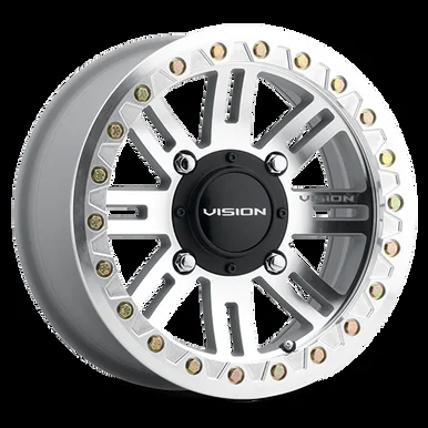 15×7 4×156 5.4BS Vision Wheel VW 356 Machined-ATV/UTV