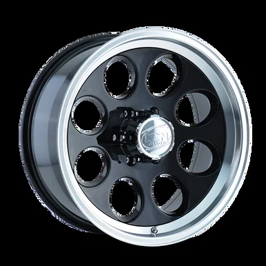 16×10 6×5.5 4BS Type 171 Black/Machined Lip – Ion Wheel
