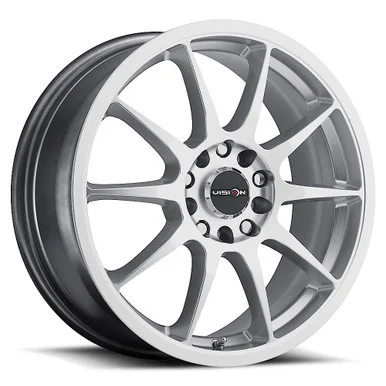 16×7 5×112 5.5BS Bane Silver – Vision Wheel