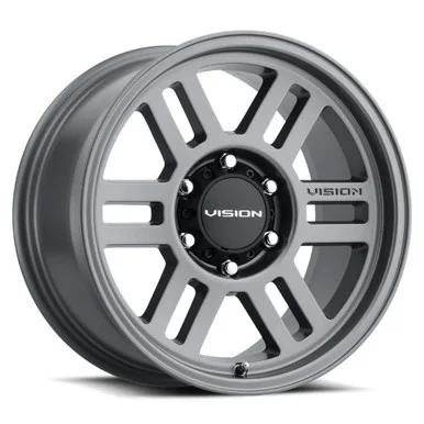 16×8 6×5.5 4.5BS Overland Gray – Vision Wheel