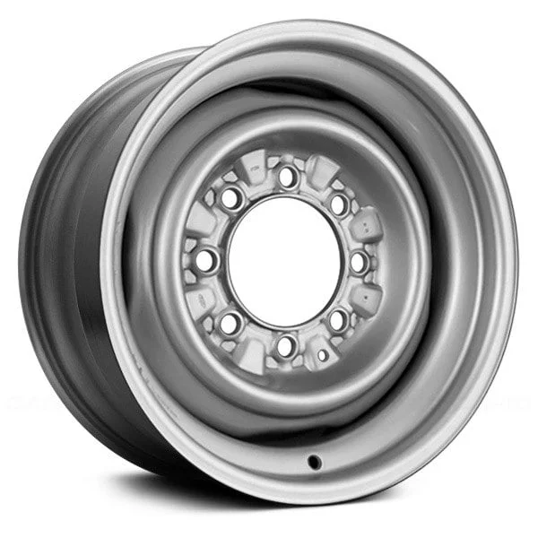 16″ x 6.5″ Steel Remanufactured Wheel with 8 x 165 Bolt Pattern for Chevy CK Pickup 1988-2000 – Silver