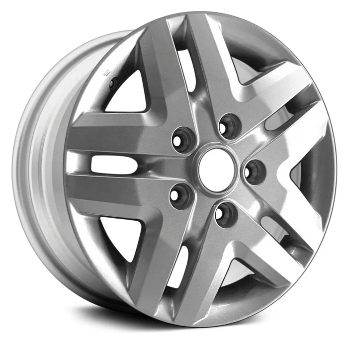 16″ x 6″ Alloy Remanufactured Wheel with 5 x 130 Bolt Pattern for Ram ProMaster 2014-2017 – Silver