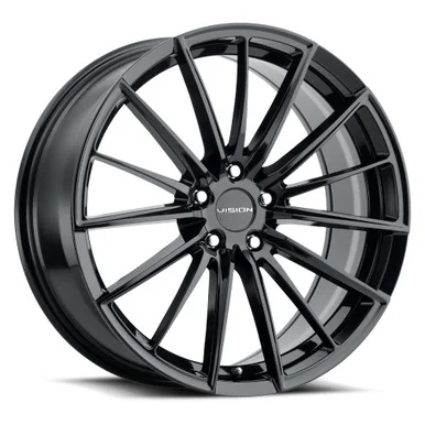 16X7.5 5X115 5.56BS Axis Gloss Black – Vision Wheel