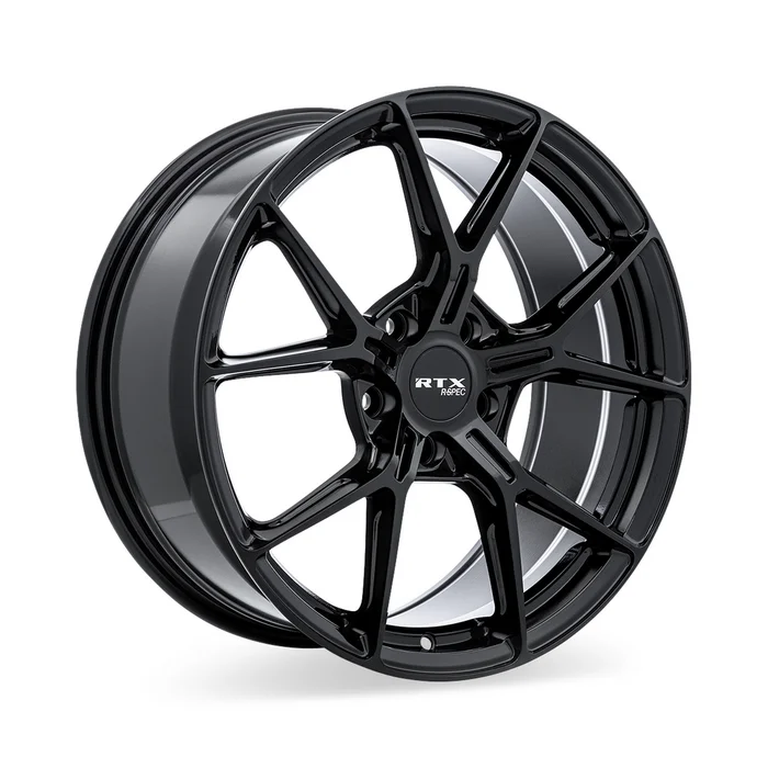 17×7.5 Alloy Wheel – RTX RS01 083241 Gloss Black , with 5×100 Bolt Pattern , 38.0 Offset , 67.1 HubBore