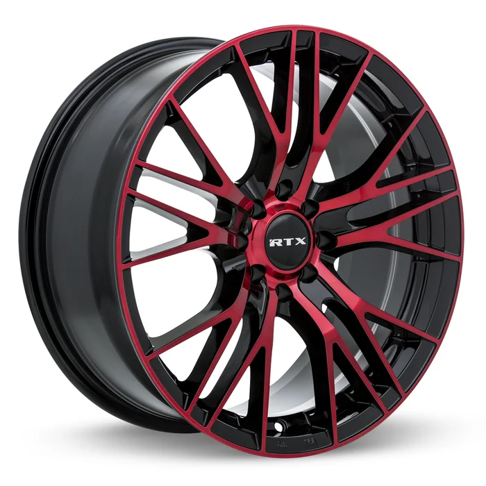 17×7.5 Alloy Wheel – RTX Vertex 082316 Black Machined Red , with 5×114.3 Bolt Pattern , 40.0 Offset , 73.1 HubBore Subaru Impreza 2024