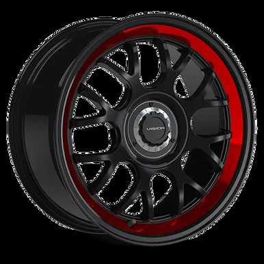 17×8 5×108 6BS Alpine Black – Vision Wheel