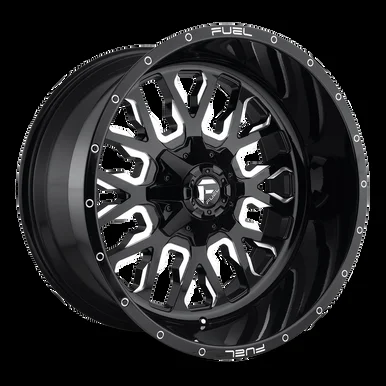 17×9 5×4.5/5×5 4.5BS D611 Stroke Gloss Blk Mil – Fuel Off-Road