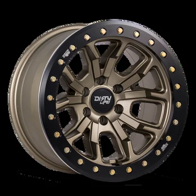17×9 8×6.5 4.53BS DT-1 9303 Gold W/Simulated Ring – Dirty Life Wheels