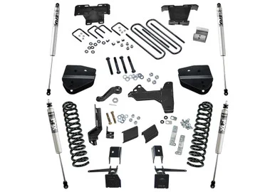 17-22 Ford F250/F350 4WD Diesel 6in Suspension Lift Kit w/o 4Link Arms Radius Arms w/Fox Shocks – Superlift Suspension