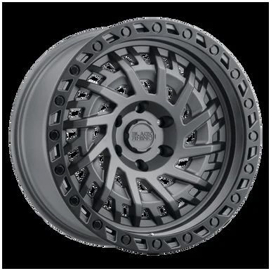 17X9 5X5 4.29BS Shredder Gunmetal w/Blk Ring – Black Rhino