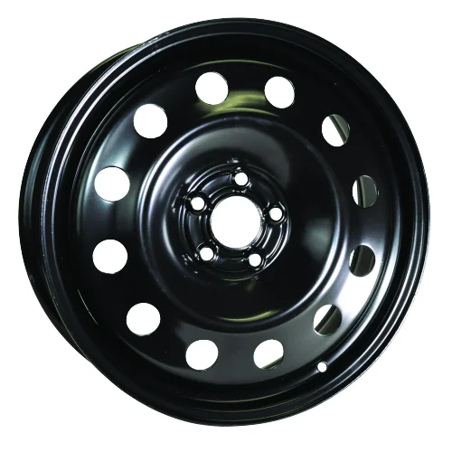 18×7.5 RTX Steel Wheels x48518 – Black , with 5×108 Bolt Pattern 42 Offset 63.4 HubBore Lincoln Nautilus