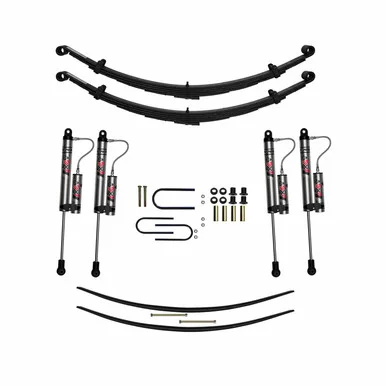 1987-1993 Dodge W250, W350 4WD 4in Suspension Lift Kit w/ ADX 2.0 Remote Reservoir Shocks