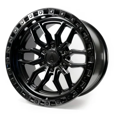 20×10 6×135 4.83BS HUSTLE SATIN BLK CTR GLOSS BLK LIP