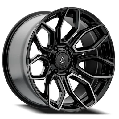 20×9 5×5.0 4.97BS COBRA GLOSS BLK BRUSHED DDT FACE CLEAR