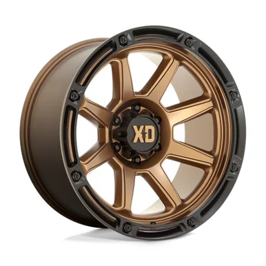20×9 6×135 5.71BS XD863 Matte Bronze With Black Lip