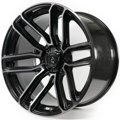 20×9 6×135 5.8BS SUPREME GLOSS BLK BRUSHED DDT FACE CLEAR
