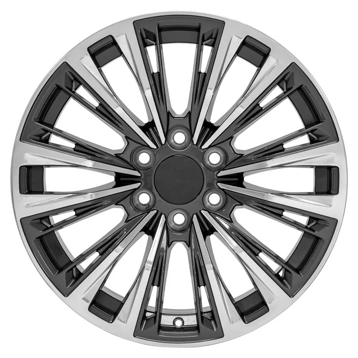 20×9 Replica Wheel CA93 fits Cadillac Escalade – Gunmetal with Polished Face