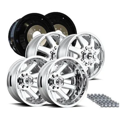 20″ D536 Chrome Maverick Dually Kit – Fuel Off-Road