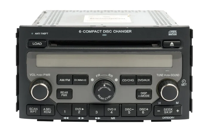 2006-2008 Honda Pilot AM FM Radio XM 6 Disc CD Player 39100-S9V-A800 OPT 1PV1