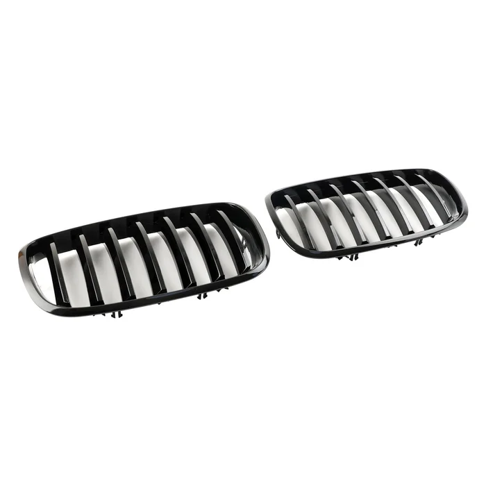 2009-2014 BMW X6 M (E71) Front Bumper Kidney Grille Grill Gloss Black 51137157687 51137305589