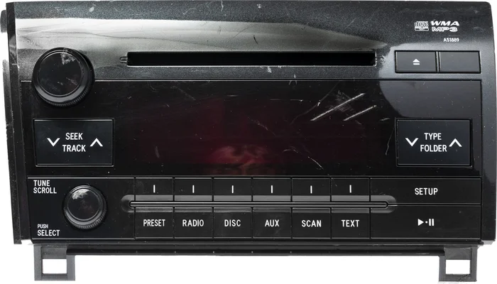 2010-13 Toyota Sequoia AM FM Radio Single CD Player Face A51889 Part 86120-0C390