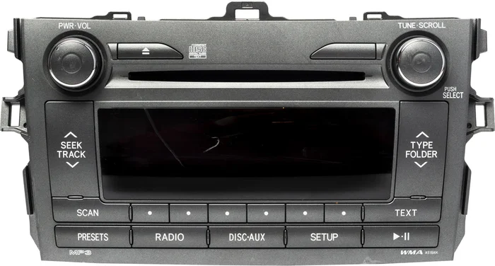 2011-2012 Toyota Corolla AM FM Radio Single CD Face Code A518AH Part 86120-02D20
