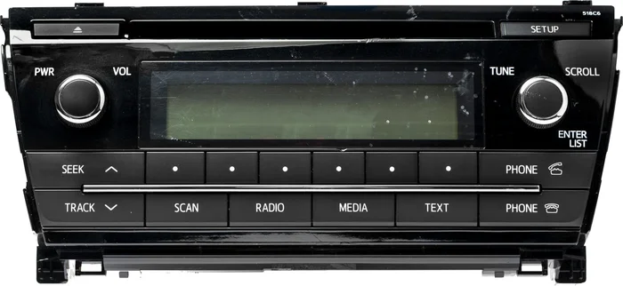 2014-16 Toyota Corolla AM FM Radio Single CD Player Face 518C6 Model 86120-02F60