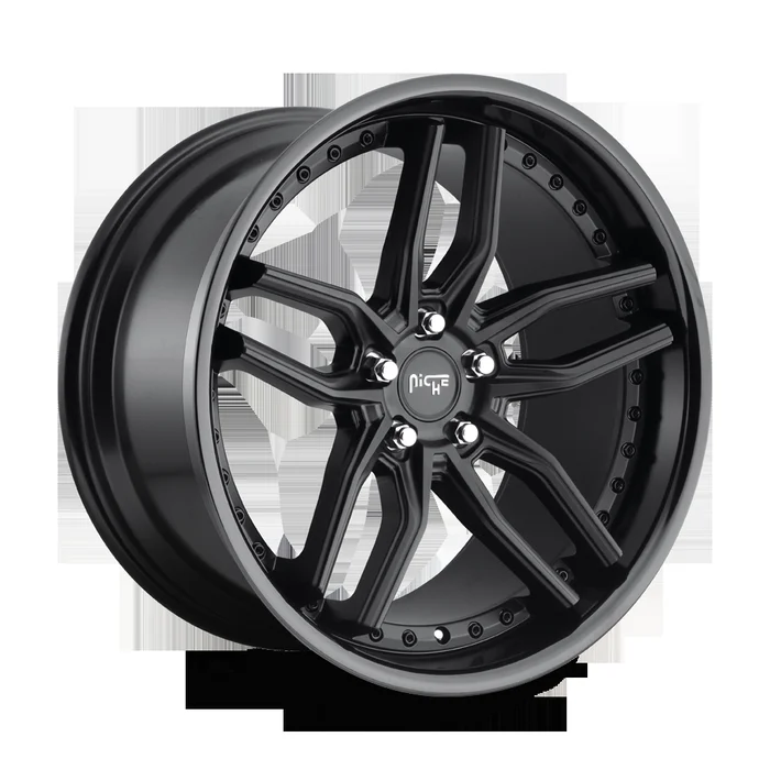 20X9 GLOSS BLACK MATTE BLACK 35MM Niche 1PC Wheel