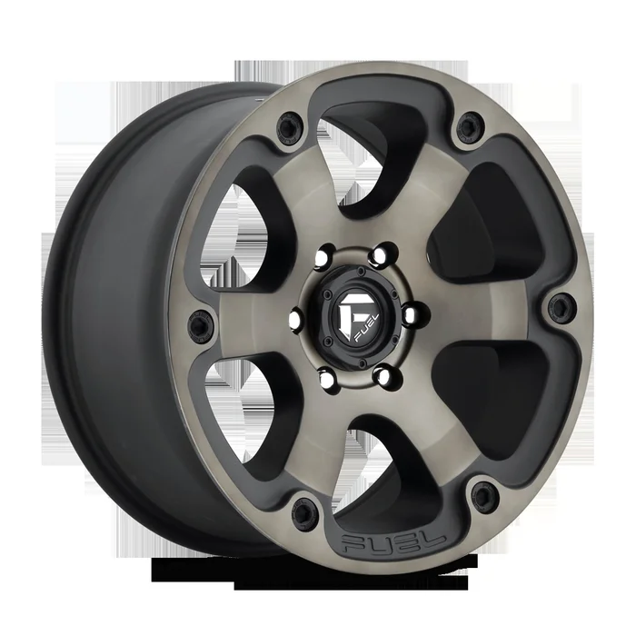 20X9 MATTE BLACK DOUBLE DARK TINT 25MM Fuel 1PC Wheel
