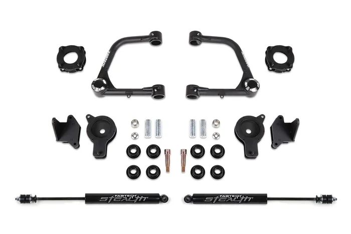 3″ Uniball UCA Lift Kit – Front Shock Spacers Rear Air Bag Spacers w/ Rear Stealth Shocks – K7089M