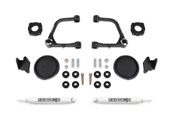 3″ Uniball UCA Lift Kit – Front Shock Spacers Rear Coil Spring Spacers w/ Rear Performance Shocks – K7086