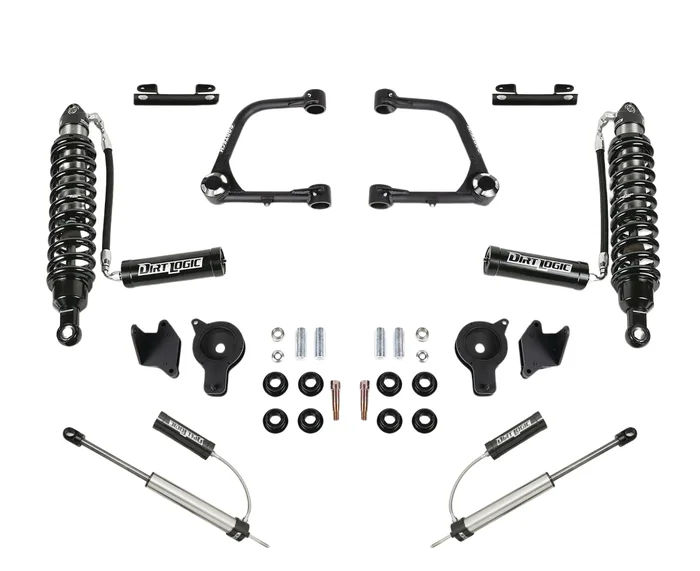 3” Uni-Ball Upper Control Arm Kit – 2.5″ Dirt Logic Coil Overs w/Resi and Dirt Logic 2.25″ Shocks w/Resi