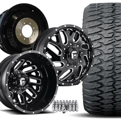 35X12.50R20F FORCELAND RT/FUEL TRITON BLACK & MILLED