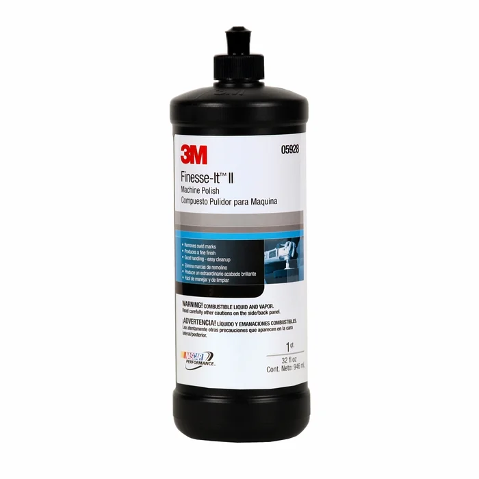 3M – 05928 – Finesse-it II Machine Polish, 1 qt (32 fl oz/946 mL)