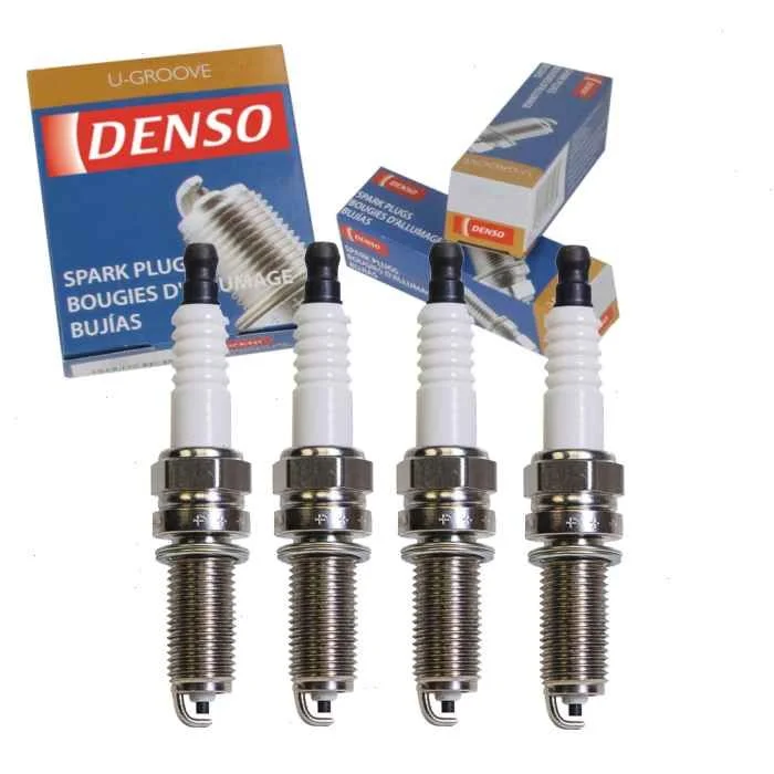 4 pc DENSO Standard U-Groove Spark Plugs for 2015-2017 Hyundai Santa Fe Sport
