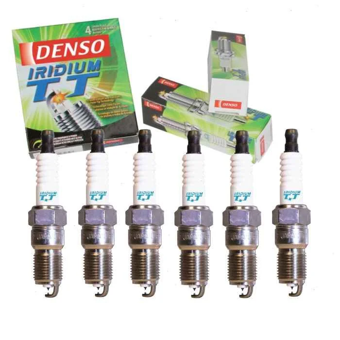 6 pc DENSO Iridium TT Spark Plugs for 2003 Ford E-250