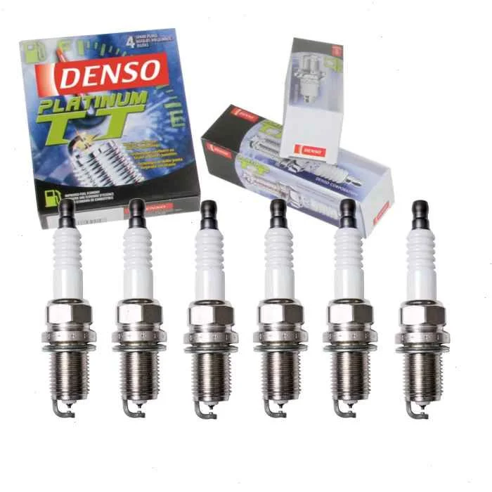 6 pc DENSO Platinum TT Spark Plugs for 2001-2004 Chevrolet Tracker
