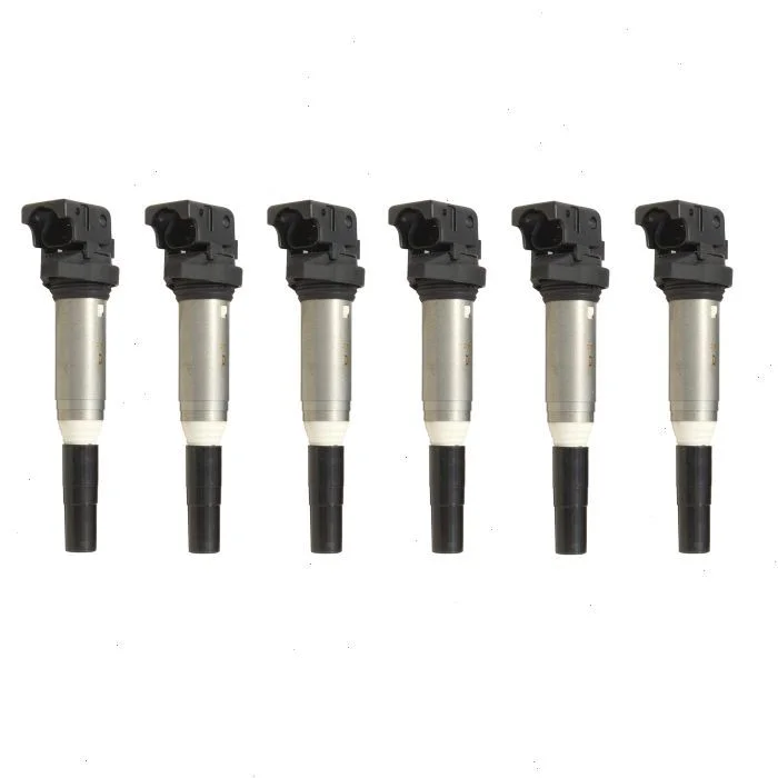 6 pc Hitachi Ignition Coils for 2009-2011 BMW 528i 3.0L L6