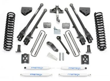 6in 4Link Sys W/Coils & Performance Shocks 05-07 Ford F350 4wd Suspension Lift Kit – Fabtech