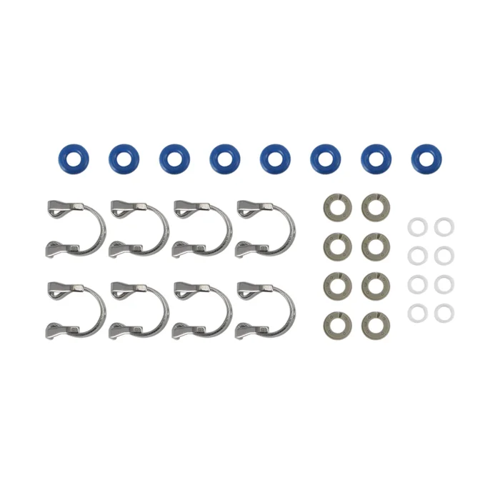 8PCS Fuel Injectors Repair Seal Kit 0261500105 FJ1161 For Jaguar/Range Rover 5.0L V8