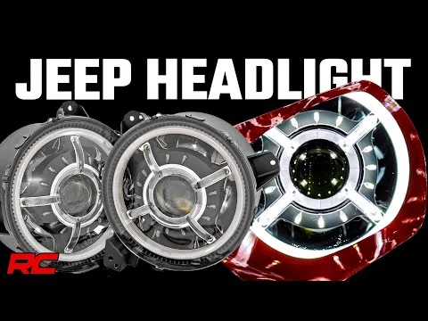 9 Inch DRL Halo LED Headlights | DOT Approved | Jeep Gladiator JT/Wrangler JL (18-25)