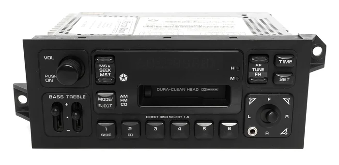 95-00 Chrysler Plymouth Dodge Radio AMFM Cassette Player w Aux Input P04704380AC